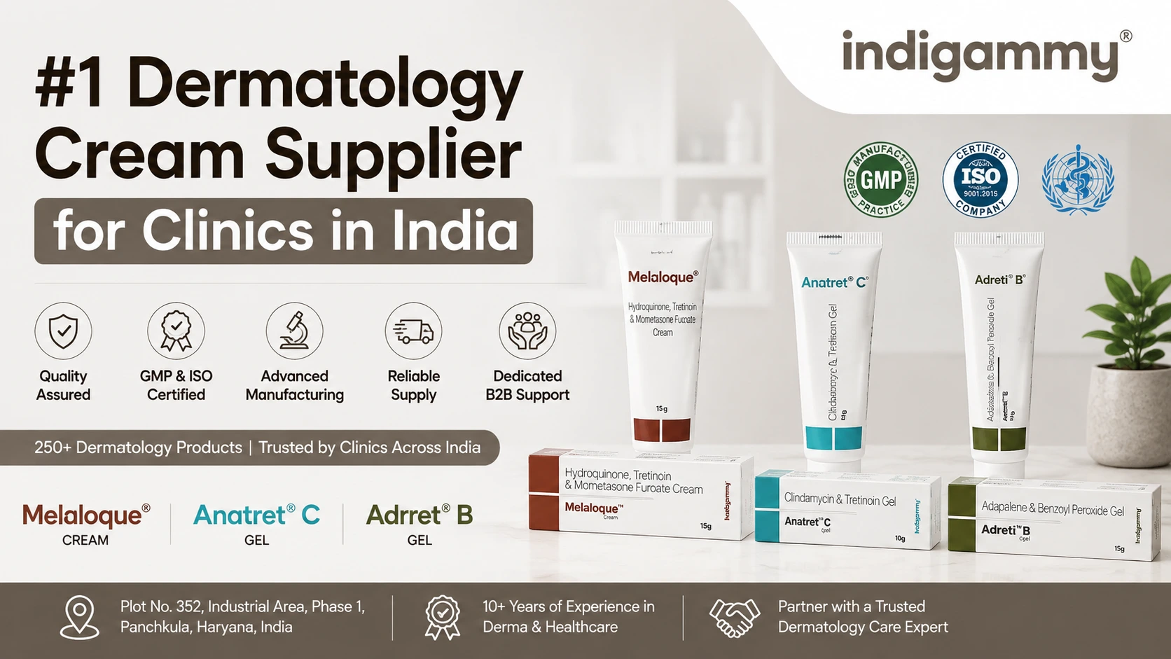Dermatology Cream Supplier for Clinics in India